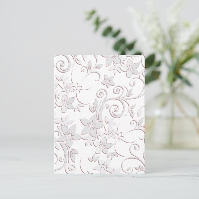 Cartão Postal De Festividades Papel de parede para flores 1 (Em pé/Frente)