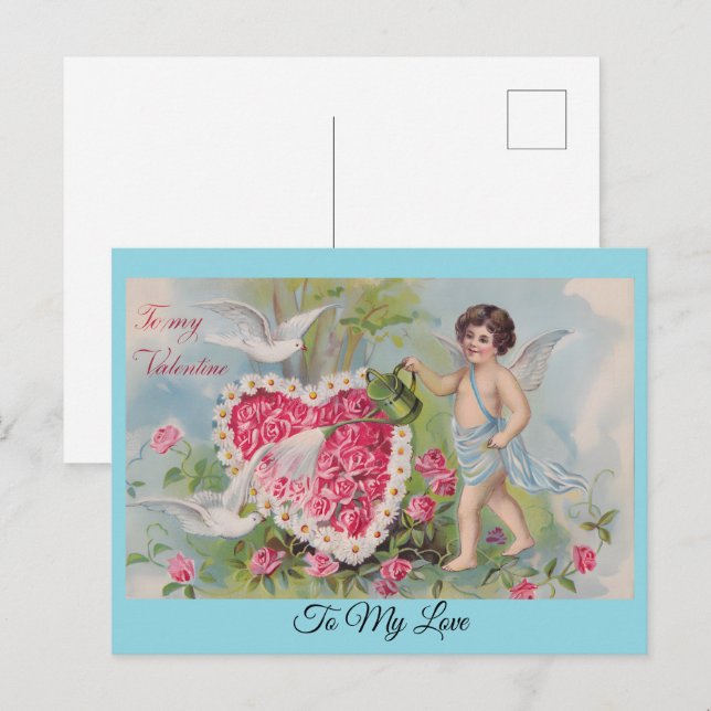 Cartão Postal De Festividades Para o Meu Amor Personalizado (Frente/Verso)