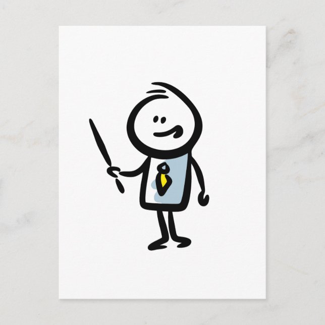 Cartão Postal De Festividades Para o meu professor (Frente)