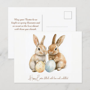 Cartão Postal De Festividades Parada de Páscoa 🐇 Hoppy personalizável