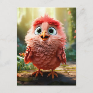 Cartão Postal De Festividades Parker - O Pintinho Cardinal Vermelho