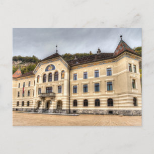 Cartão Postal De Festividades Parlamento do Liechtenstein