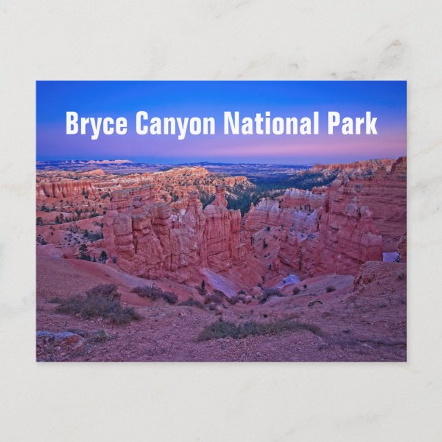 Cartão Postal De Festividades Parque Nacional Bryce Canyon (Frente)