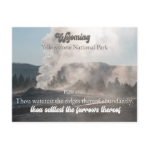Parque Nacional de Yellowstone Wyoming Salmo 65:10
