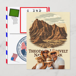 Cartão Postal De Festividades Parque nacional Theodore Roosevelt de Dakota do No