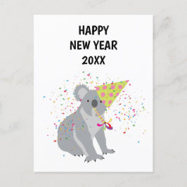 Cartão Postal De Festividades Partilha Koala - Cartão de Anos novos de Férias An