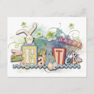 Cartão Postal De Festividades Páscoa