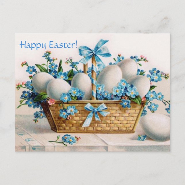 Cartão Postal De Festividades Páscoa (Frente)