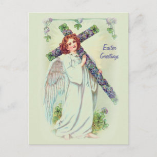 Cartão Postal De Festividades Páscoa Angel