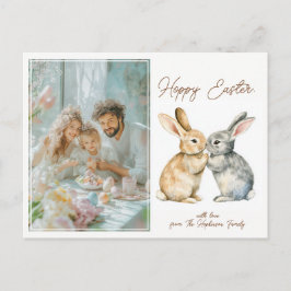 Cartão Postal De Festividades Páscoa de óvulo-espinho 🐇 personalizável