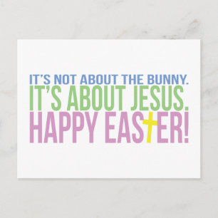 Cartão Postal De Festividades Páscoa é sobre Jesus