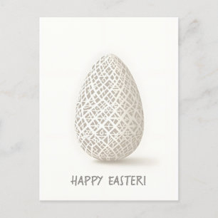 Cartão Postal De Festividades Páscoa no estilo minimalista
