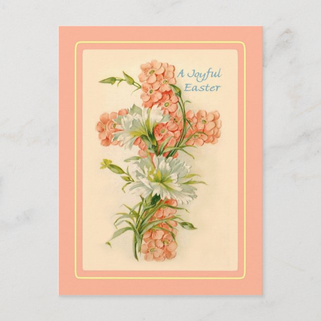 Cartão Postal De Festividades Páscoa Vintage (Frente)