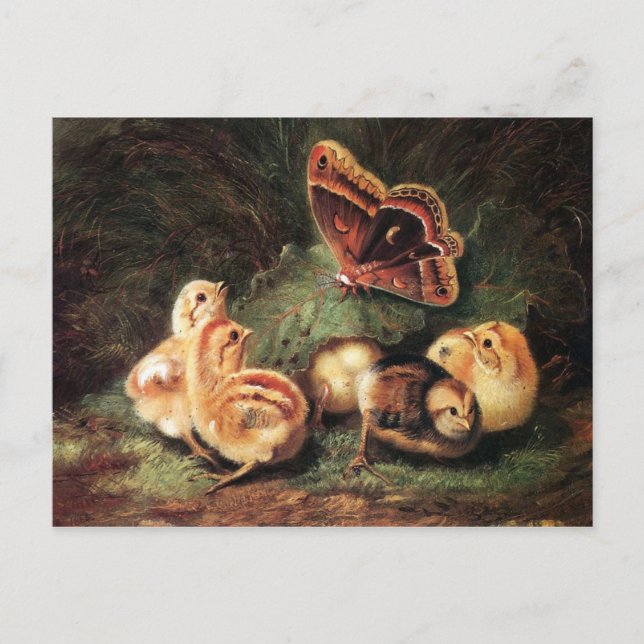 Cartão Postal De Festividades Páscoa vitoriana (Frente)