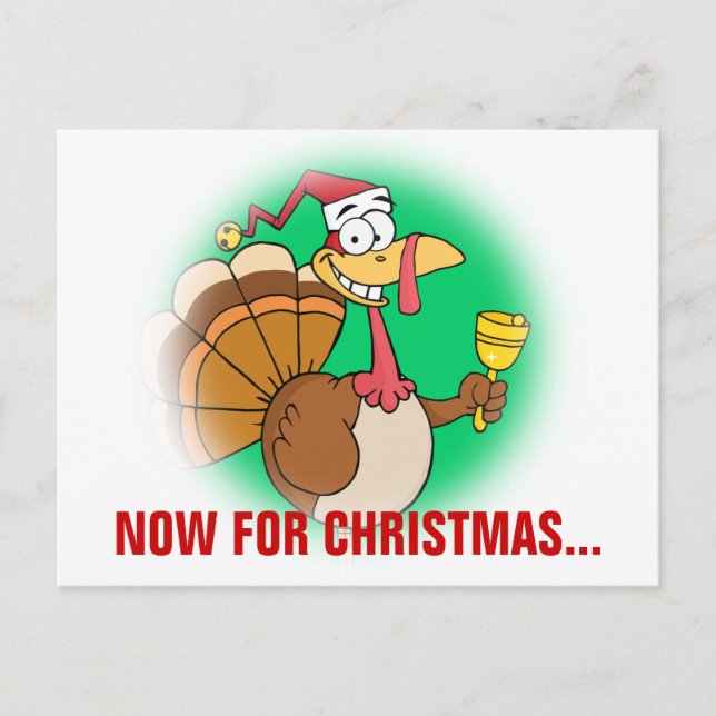 Cartão Postal De Festividades Passando pelas Férias no Natal (Frente)