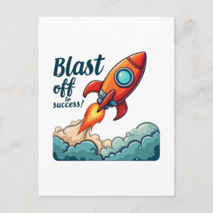 Cartão Postal De Festividades Passar Para O Sucesso - Ignorar A Sua Ambição