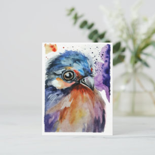 Cartão Postal De Festividades pássaro bonito