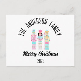 Cartão Postal De Festividades Pastel de Noz de Natal Personalizado Nome