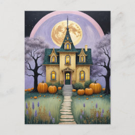 Cartão Postal De Festividades Pastel Haunt
