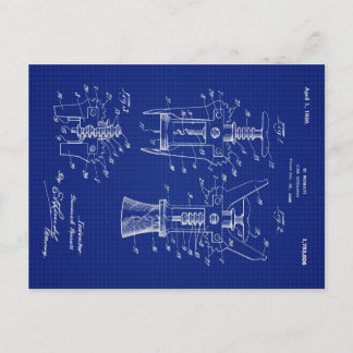 Cartão Postal De Festividades Patente do Extrator de Cork de 1930