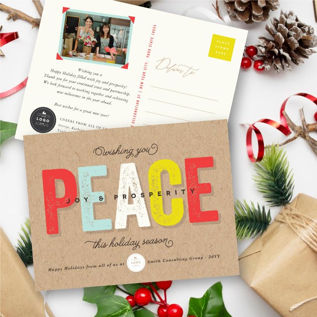 Cartão Postal De Festividades Paz, Alegria E Prosperidade (Criador carregado)