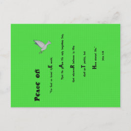 Cartão Postal De Festividades Paz no mundo Cartão de Posto de Natal