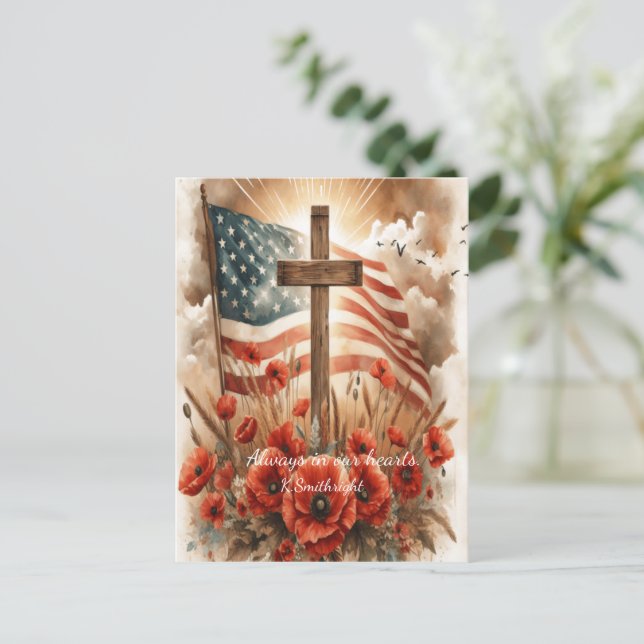 Cartão Postal De Festividades Paz por baixo dos papais (Em pé/Frente)