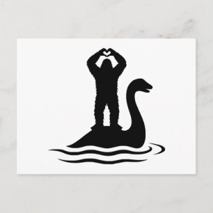 Cartão Postal De Festividades Pé-grande Monstro do Lago Ness