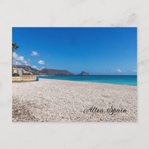 Cartão Postal De Festividades Pebble Beach em Altea, Costa Blanca, Espanha