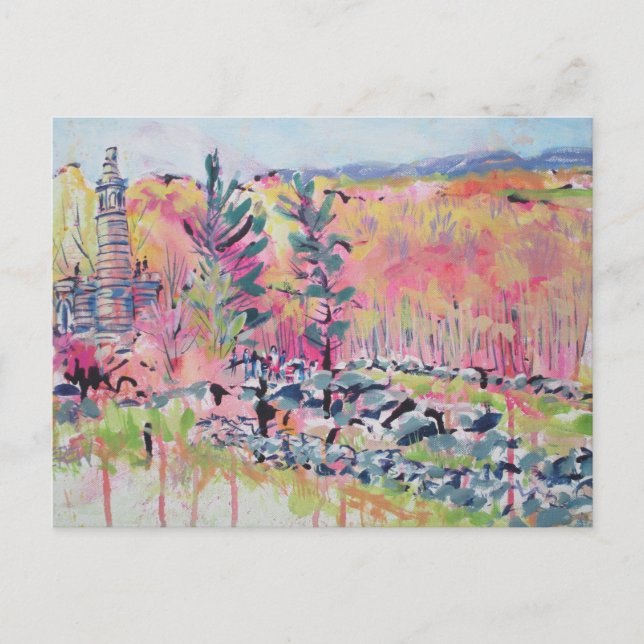 Cartão Postal De Festividades Pequenos Redbuds do Roundtop #120401 (Frente)