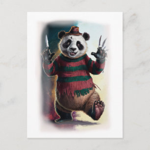 Cartão Postal De Festividades Personagem de Filme de Terror Paródia Divertido em