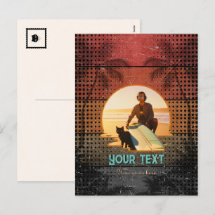 Cartão Postal De Festividades Personalização de Escape Tropical Legal para sonho
