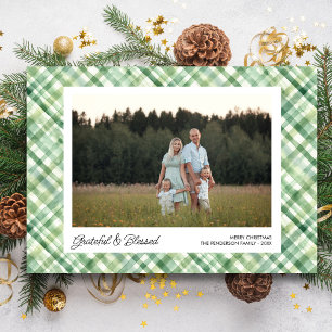 Cartão Postal De Festividades Personalização de Fotos de Natal para Verificação 