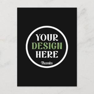 Cartão Postal De Festividades personalizado, único, elegante e minimalista hersh