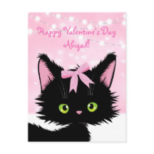 Personalizar o Dia de os namorados rosa de Kitten
