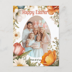 Cartão Postal De Festividades Personalizável 🐇 Salgaming Bunny & Egg stravaganz