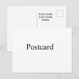 Cartão Postal De Festividades personalize simples Assinatura Matte personalizada
