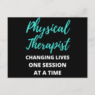Cartão Postal De Festividades Physical Therapist Changing Lives One Session