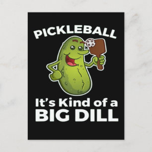 Cartão Postal De Festividades Pickleball Meio que um Grande Dilema