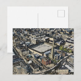 Cartão Postal De Festividades Piece Hall & Cúpula da Igreja Square, Arte Halifax