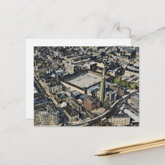Cartão Postal De Festividades Piece Hall & Square Church Spire, Halifax Arte