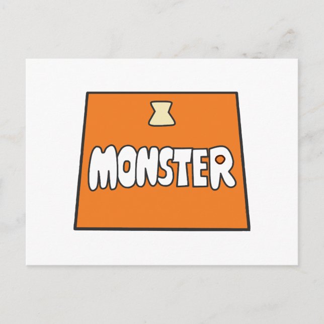 Cartão Postal De Festividades Pikamee Costume, monstro (Frente)