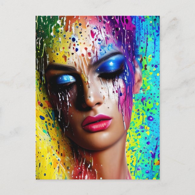 Cartão Postal De Festividades Pincéis De Vidro Suave Brilhantes Pincéis Pincéis  (Frente)