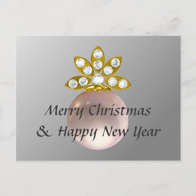 CARTÃO POSTAL DE FESTIVIDADES PINOS DE NATAL (Frente)