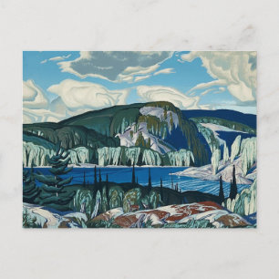 Cartão Postal De Festividades Pintura do Parque Provincial Algonquin por AJ Cass