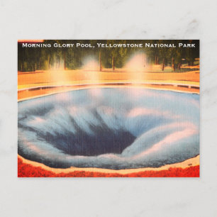 Cartão Postal De Festividades Piscina Glória da Manhã, Parque Nacional Yellowsto