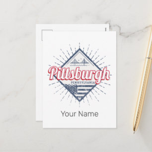 Cartão Postal De Festividades Pittsburgh Cidade Estados Unidos Pensilvânia EUA