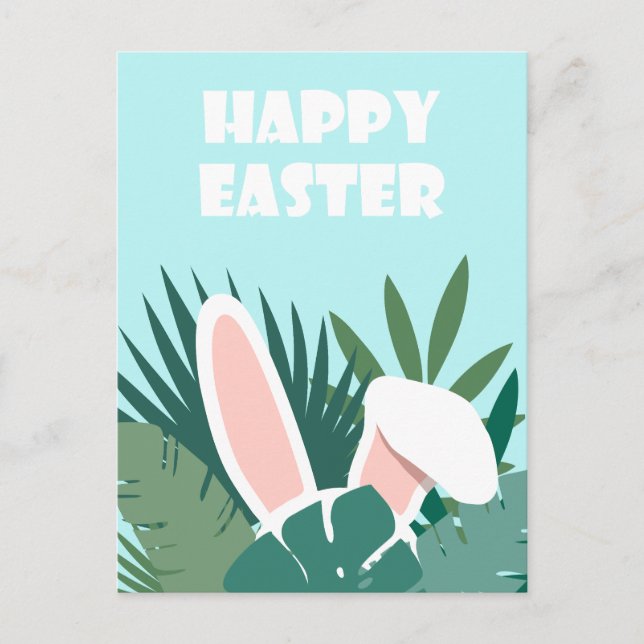 Cartão Postal De Festividades Placa de Páscoa adaptável (Frente)