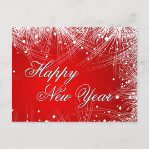 Cartão Postal De Festividades Placa de Saudação Personalizada de Ano Novo