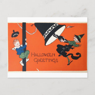Cartão Postal De Festividades Placa Vintage Halloween: Um Spook De Eterno